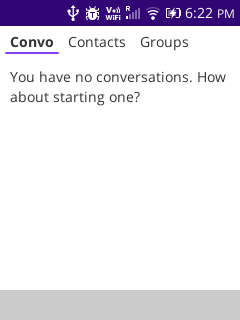 Convo empty message list