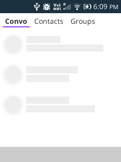 Convo chats loading