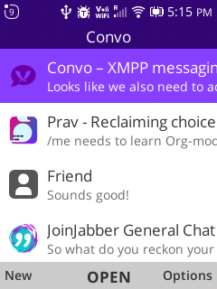 Convo message list